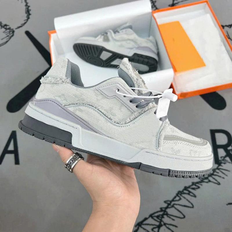 giày nam xám xi măng thời trang đi bộ ngoài trời 2025