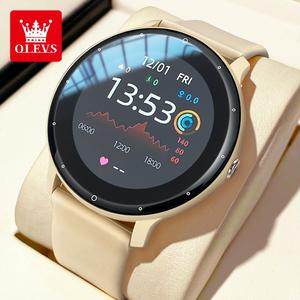 OLEVS Smart Watch For Men And Women Original Branded Waterproof YZL8201 Device Wearable Smartphone Yellow with International Warranty