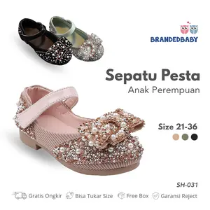 [BrandedBaby] Size 21-36 Sepatu Pesta Anak Perempuan  Flat Shoes Diamond Bisa Couple Dengan Dewasa selop Fashion Kaki Nyaman