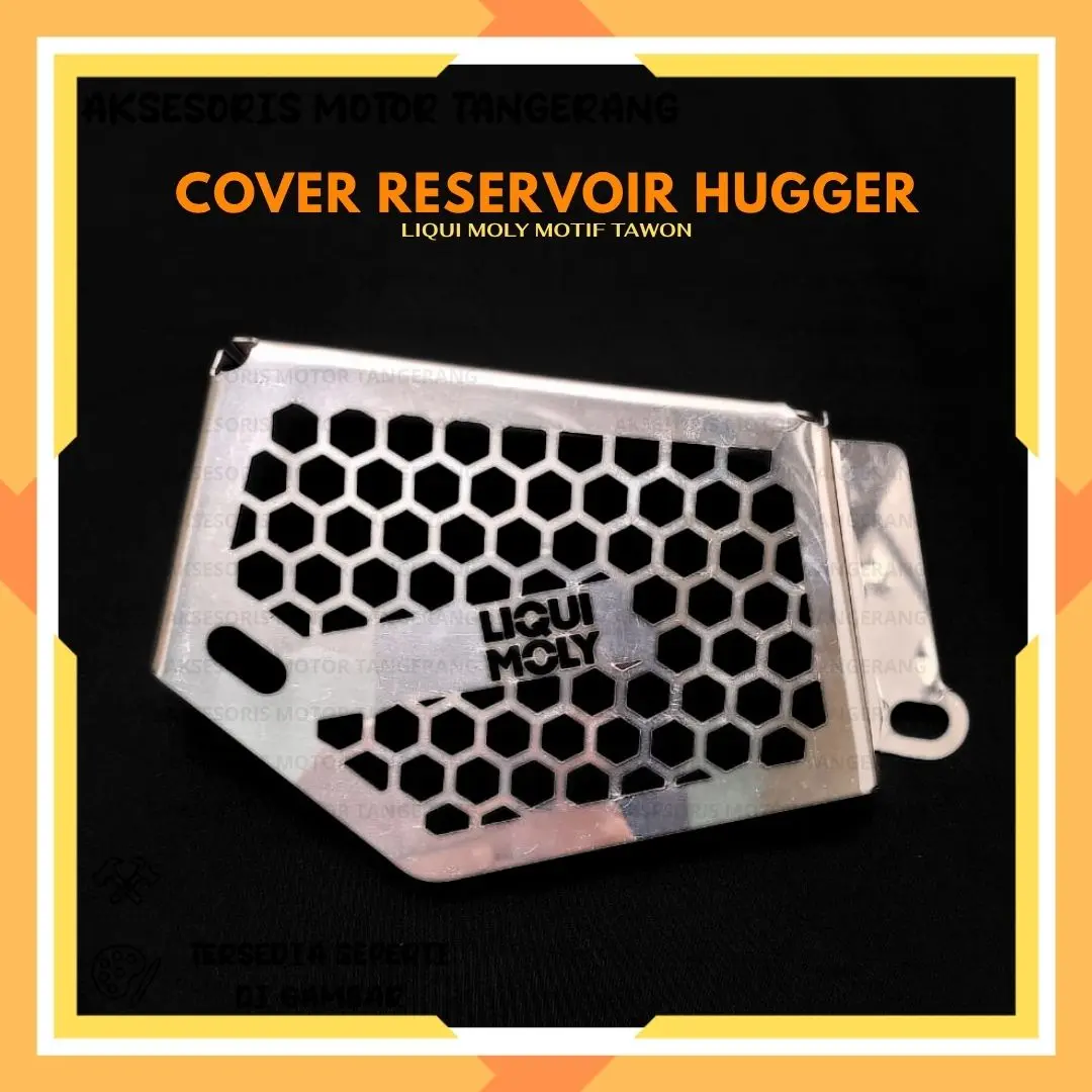 COVER RESERVOIR HUGGER VARIO OLD NEW 125 150 BEAT TUTUP RADIATOR HUGGER LIQUI MOLY TAWON UNIVERSAL