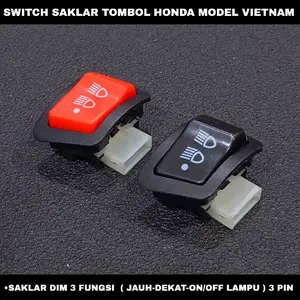 Saklar Dim Dimmer Jauh Dekat On Off Lampu 3 Fungsi Universal Beat Fi Vario Genio Scoopy Spacy DLL