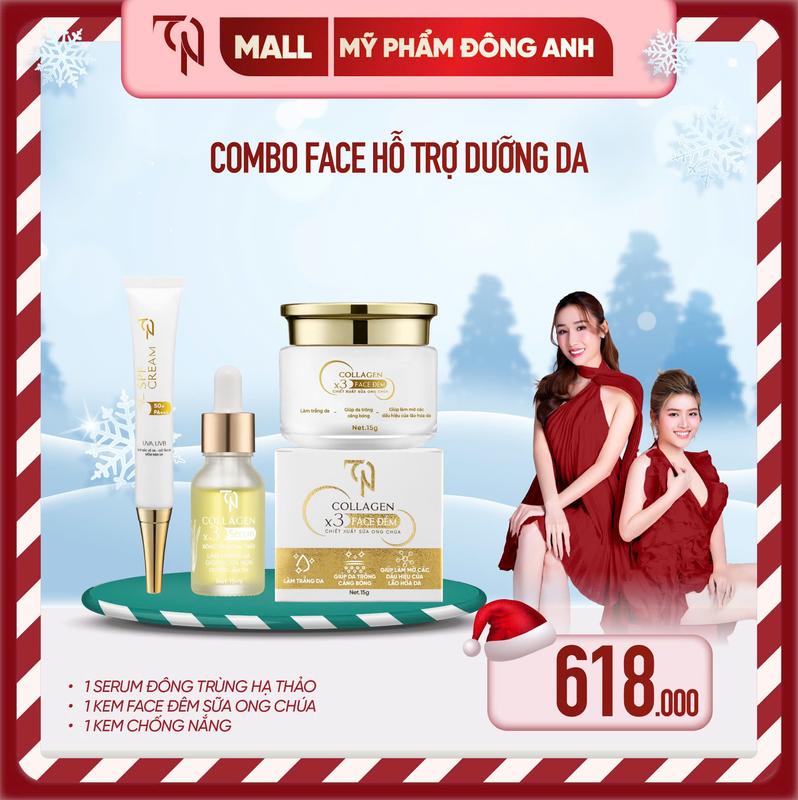 HẾT CHƯƠNG TRÌNH TẶNG PHIẾU COMBO 3 SẢN PHẨM - KEM FACE ĐÊM SỮA ONG CHÚA + SERUM NÁM + CHỐNG NẮNG MỸ PHẨM ĐÔNG ANH SKINCARE