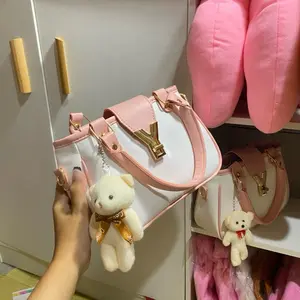 Premium bag only | Tas selempang free gantungan boneka