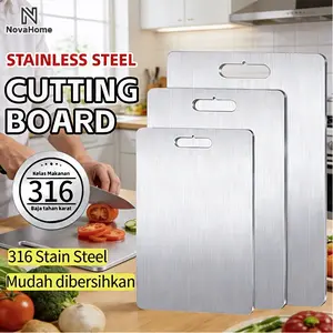 Talenan Stainless Steel 316 Anti Karat Anti Bakteri Higienis Talenan Memotong Dapur