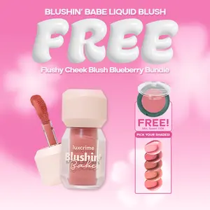 NEW Luxcrime Blushin’ Babe - Liquid Blush Tidak Menggeser Makeup, Tahan Lama & Mudah Dibaur