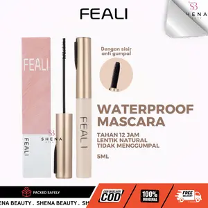 Feali Mascara Waterproof Long Lasting Volumizing Eye Lash Makeup - Make Up Maskara Tahan Air 5ml BPOM