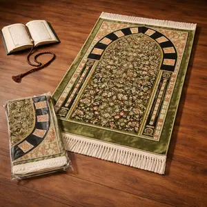 Sajadah Turki Tebal Premium Motif Raudah Ukuran 110x70cm Cocok Untuk Seserahan Haji Umroh