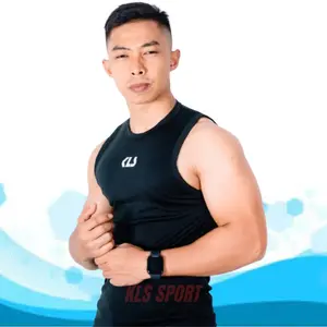 Tanktop Singlet Gym Fitness Pria Manset Fitnes KLS Pakaian Olahraga  Outdoor Indoor  Sport