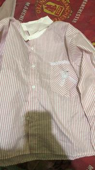 Product Review of Lulu blouse strip salur premium LD 110 120 130 140 kemeja crop jumbo from e**y 0