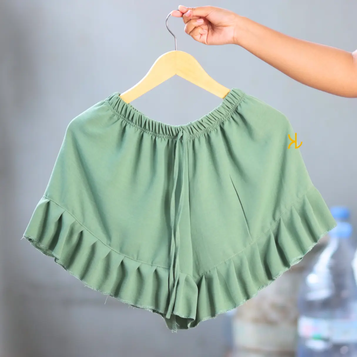 HOTPANTS RUFFLE JUMBO CELANA PENDEK WANITA JUMBO BB 40-80kg Shorts Cewek Santai