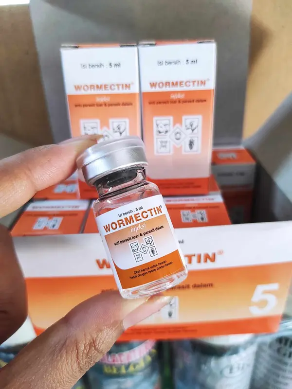 Wormectin 5ml+Spuit Ampuh Atasi Jamur Parasit Obat Scabies Demodex Gudik Kutu Cacing Kucing Sapi Anjing Kambing 1