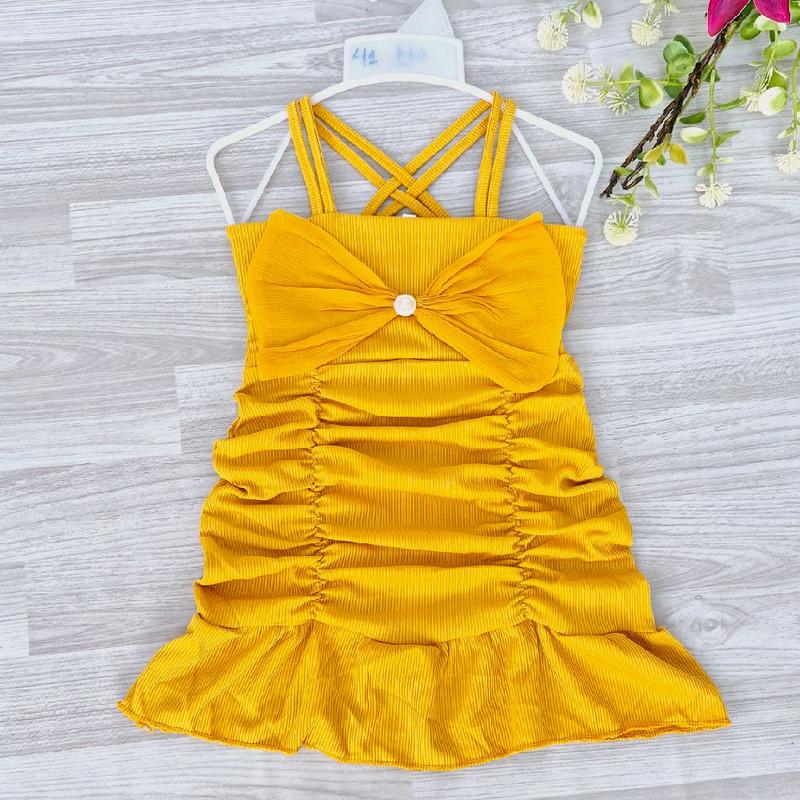 Xả kho Đầm body hàng thiết kế thun tăm lụa lạnh mềm mát cho bé gái