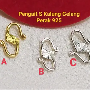 Pengait S Kalung Gelang Perak 925