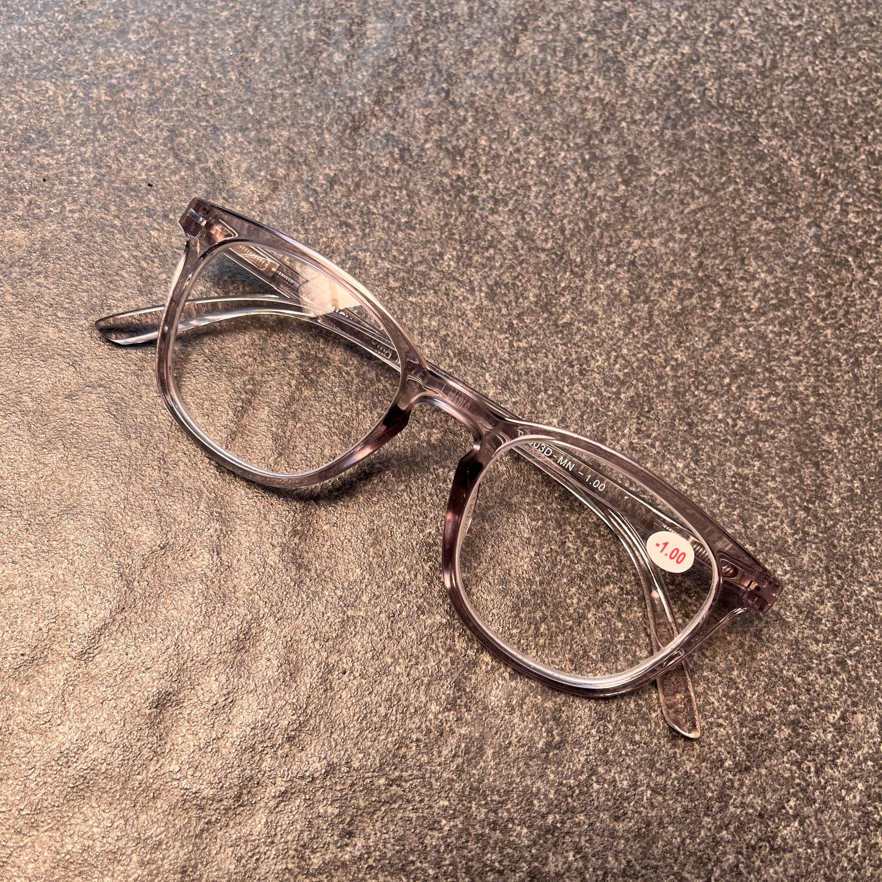 KACAMATA LENSA MINUS UNTUK RABUN JAUH PRIA WANITA FRAME CLEAR FREE BOX - TE303D-MN Tersedia Ukuran -0.50 s/d -4.00 Bisa CUSTOM(ukuran minus berbeda dan silindris)