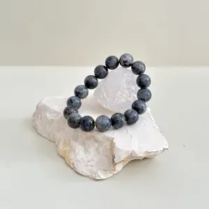 Trust Universe | Gelang Afirmasi | Larvikite Labradorite Stone | Protect from Negative energy | Cocok untuk kado