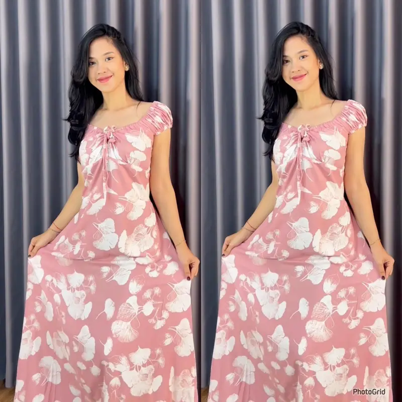 motif bunga jamur pink