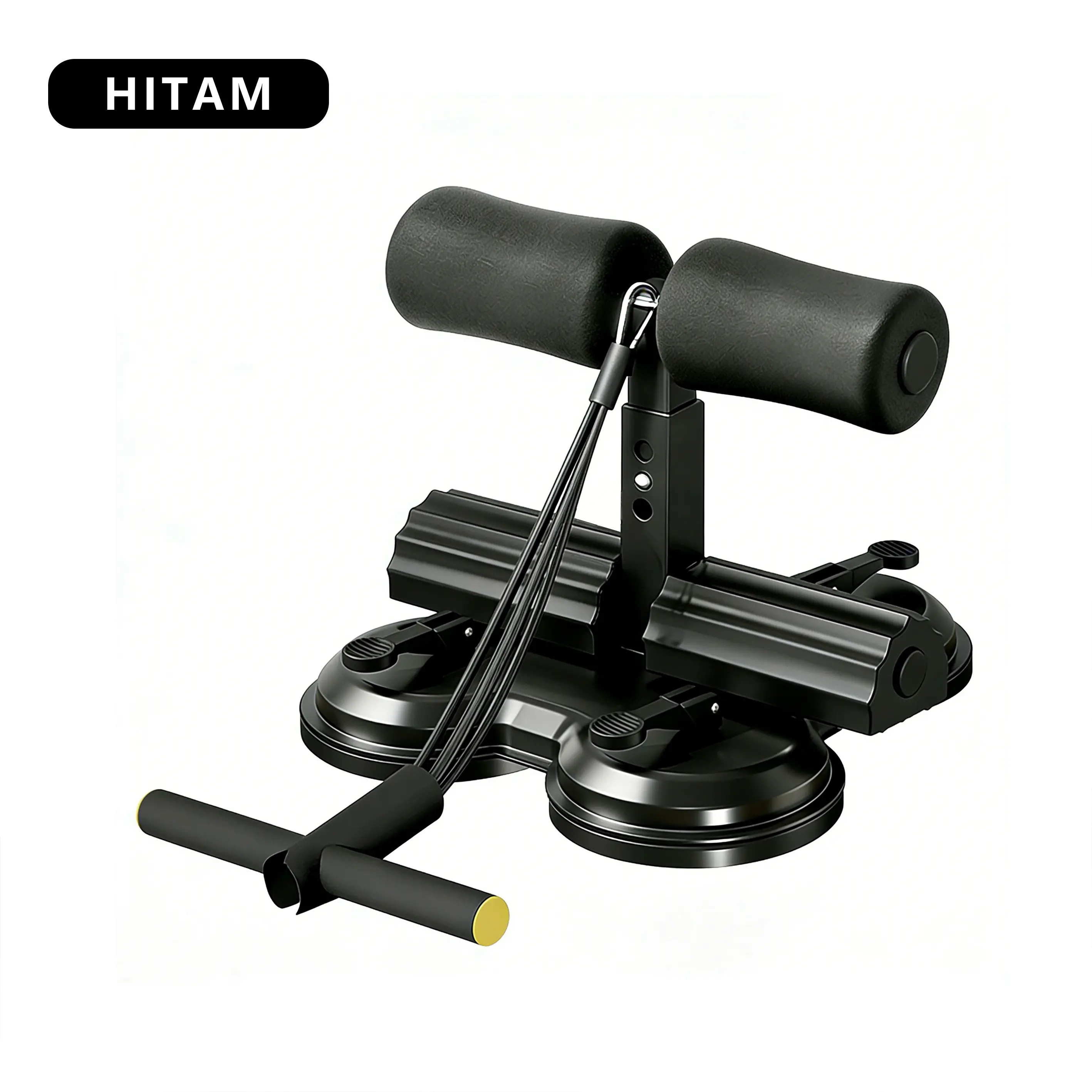 【Tiga suction cup】Hitam-dengan tali serut