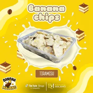 Ekslusif Kripik Pisang Lumer Rasa Tiramisu Lezat dan Renyah (TIRAMISU 500ml)