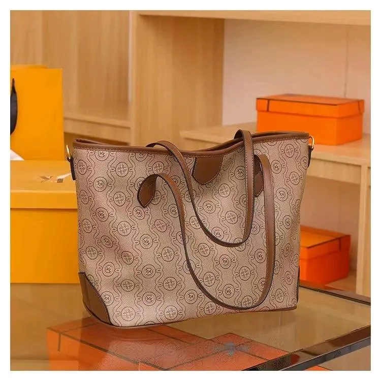Tas Tote ZCJ2231 KHAKI PU Leather Import Cantik 43x28x18 cm untuk Wanita dan Cewek