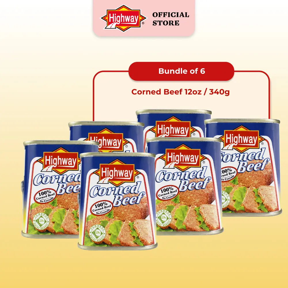 [Bundle of 6] Highway Corned Beef 340g - Product of Brazil (EXP: 05/2029)