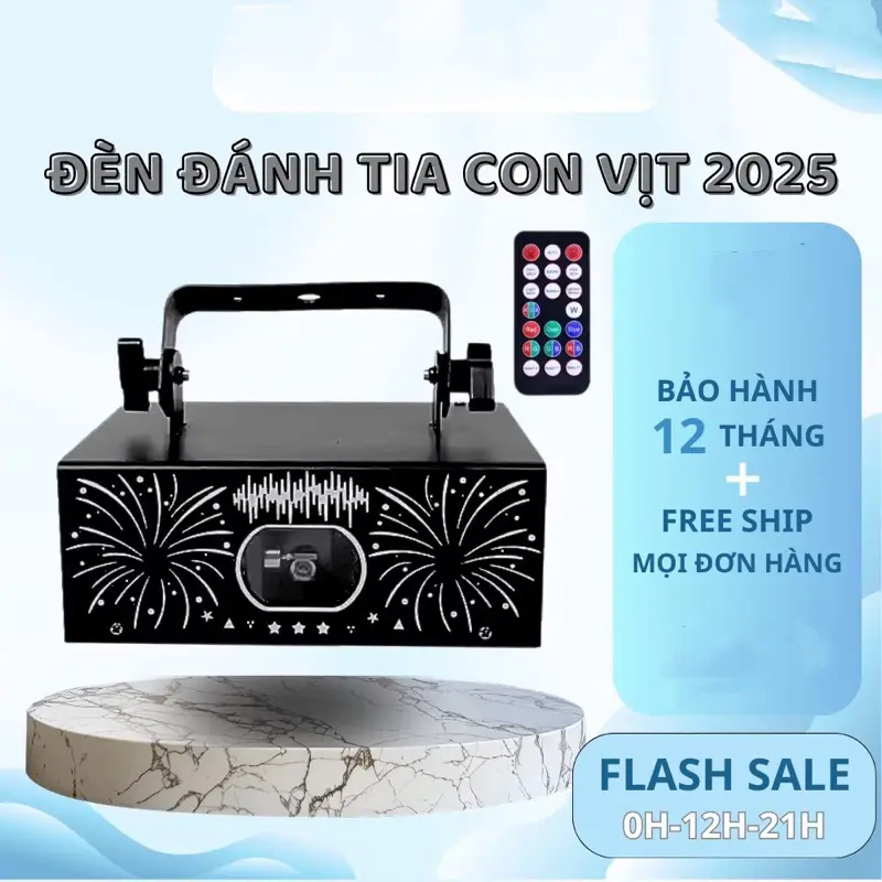 Đèn laser Quét Tia  3D karaoke hiệu ứng vịt, cá voi, cáo, hình người Đèn Led Pháo Hoa Projector Máy Chiếu Bluetooth Xem Phim