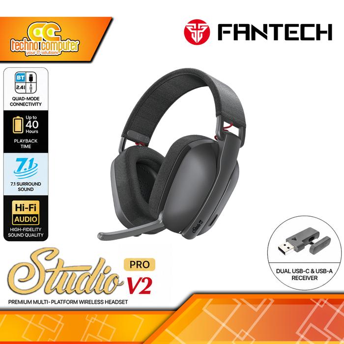 Gambar HEADSET FANTECH STUDIO PRO WHG03PV2 Wireless - Headset Wireless dari Techno Computer Bali Kota Denpasar Tokopedia
