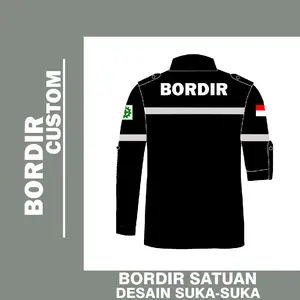 Wearpack Safety Bordir Kemeja Kerja Seragam Proyek Bengkel Teknisi Engineering Murah