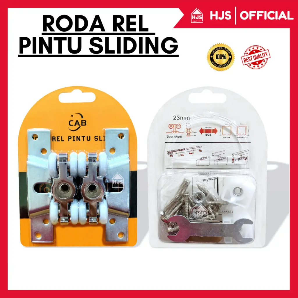 [HJS] Roda Pintu Sliding Geser / Wheel Sliding Door Set / Roda Pintu Geser