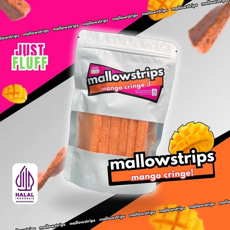 4 PACK MALLOWSTRIPS [HALAL] JUSTFLUFF MARSHMALLOW [4 PACK] 3