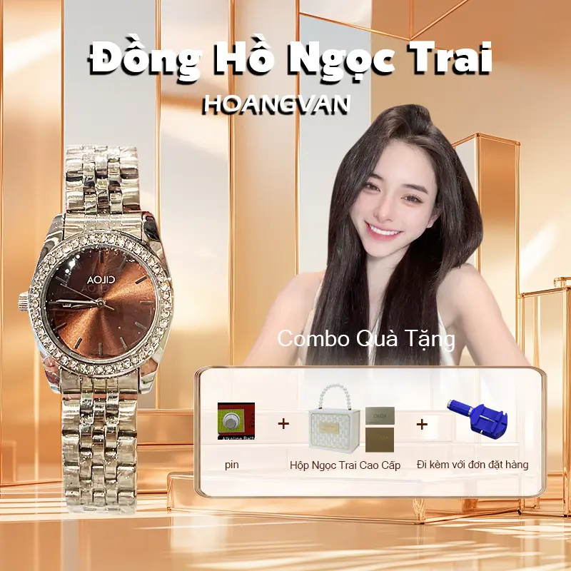Đồng Hồ AW24 Hvan, Đồng Hồ Độc Đáo Sang Trọng Nữ Thần Trong Mơ, Đồng Hồ Nữ, Không Thấm Nước, 【 hvan602 】