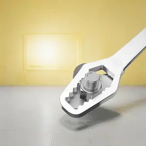 Kunci Ring Pas Mini Pendek Multifungsi DOUBLE HEAD UNIVERSAL Wrench Stainless Steel Kekerasan Tinggi Alat Bengkel Serbaguna Tahan Lama dan Praktis