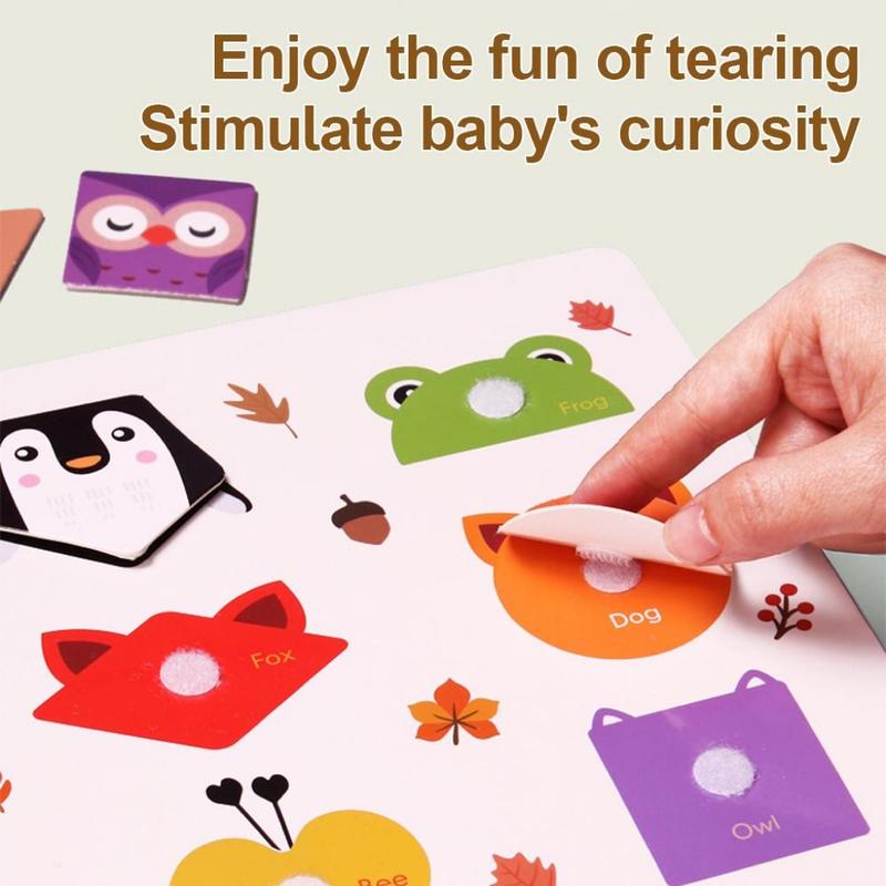 Product Introduction of （COD) Baby  Toddler Montessori Book Toy For Preschool Kids With Velcro Sticker Cartoon Character Buku Aktivitas Bayi  Dan Velcro TK Quiet Book Lucu Reused Baby Soft Book buku  pertamaku buku  motorik anak 2 tahun Buku Aktivitas 6