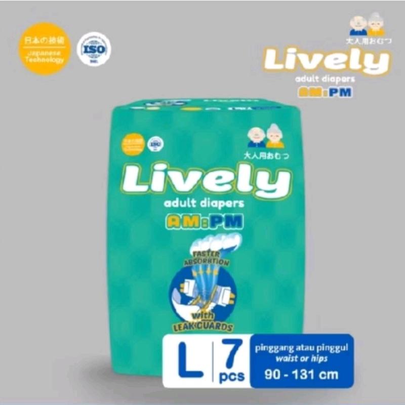 Lively Adult Diapers Popok Perekat Dewasa Siang Malam M8 L7 XL6 4