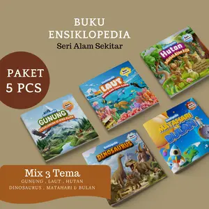 PAKET Bundling (ISI 5 PCS)| Ensiklopedia Paket 5 Pcs | Seri Alam Sekitar