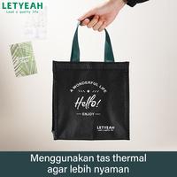 Gambar LetYeah tas bekal tahan panas/Makanan Lunch tas tempat bekal cooler bag - Hitam dari LetYeah Shop Kota Administrasi Jakarta Barat 2 Tokopedia