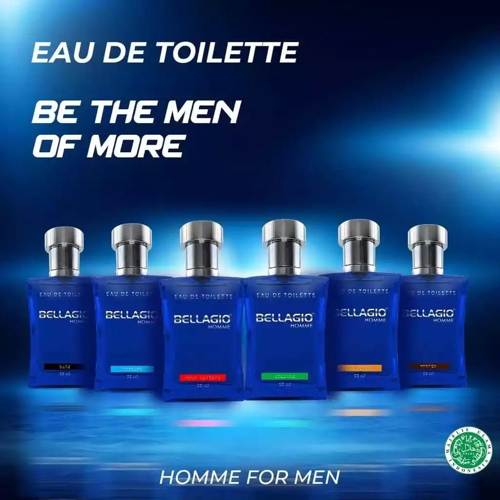 Bellagio Parfume Pria Homme Eau De Parfum EDP - Minyak Wangi Pria 50 ML