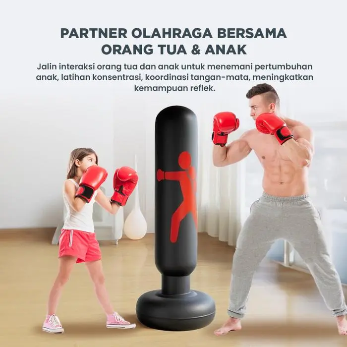 BARU - STANDING BOXING ANGIN/SAMSAK TINJU DEWASA DAN ANAK BAHAN PVC PREMIUM  -  XINYUE