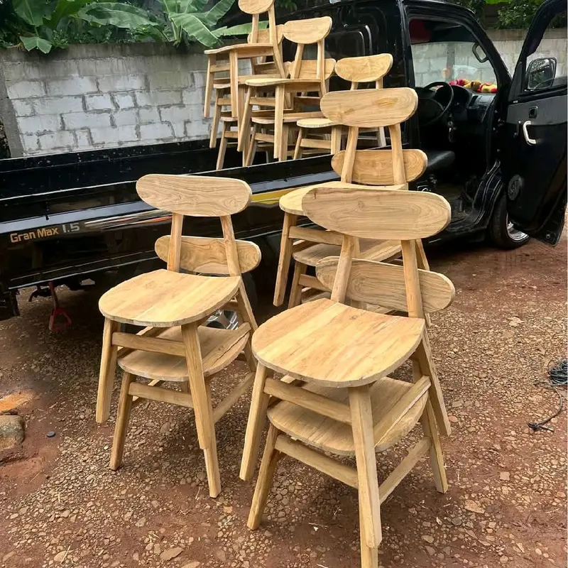 kursi teras depan rumah , kursi tamu mewah elegan, kursi cafe, kursi ropan , kursi jati minimalis, kursi makan kayu jati,  kursi serbaguna 2