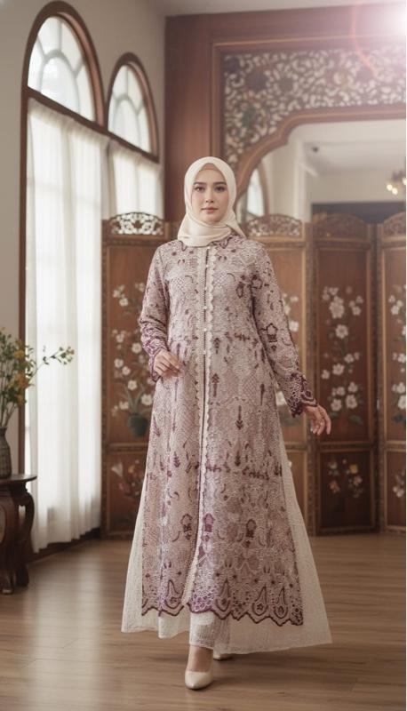 Zahra series model auter lepas pasang bahan tulle