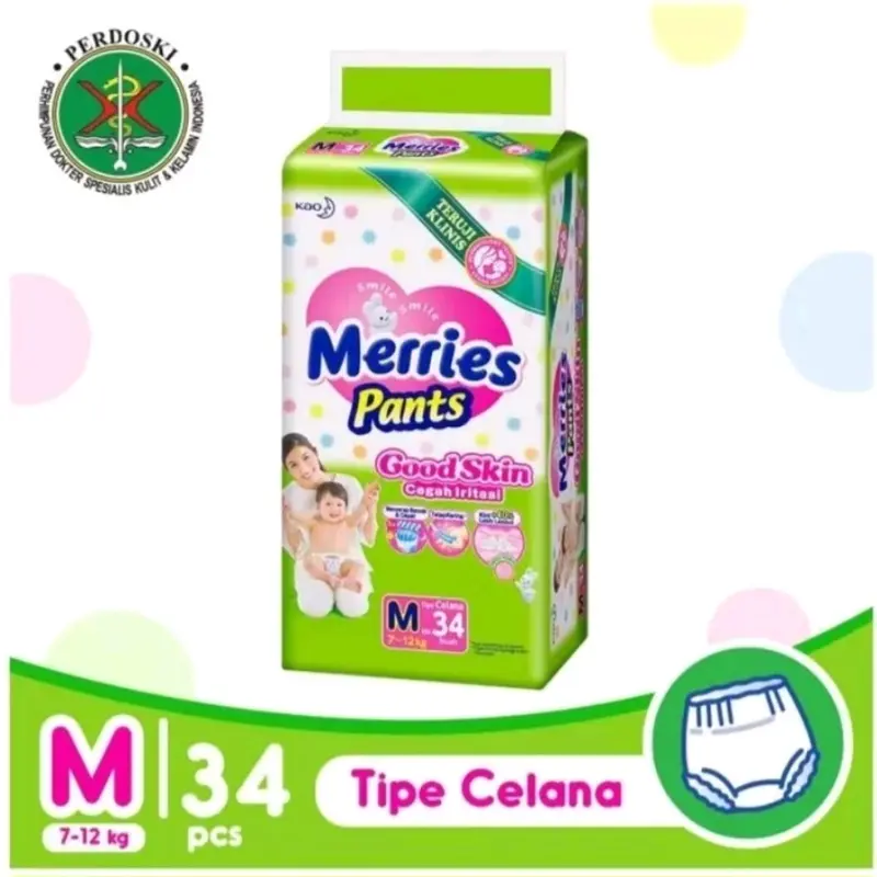 Merries Ukuran M untuk 2 Ball - Popok Bayi 0