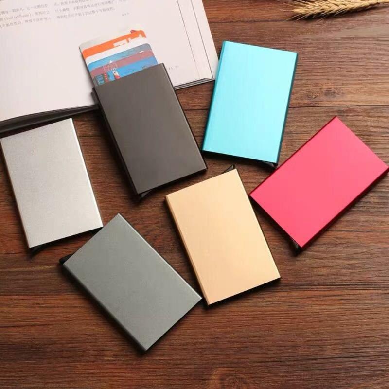 Hộp Đựng Thẻ Tín Dụng, Cầm Tay, Chất Liệu Hợp Kim Nhôm, Chống Từ Tính Tự Động, Bảo Vệ Thẻ ID, Ví Bật Lên, Ví Chống Trộm, Hộp Đựng Thẻ RFID, Thích Hợp Sử Dụng Trong Kinh Doanh 3