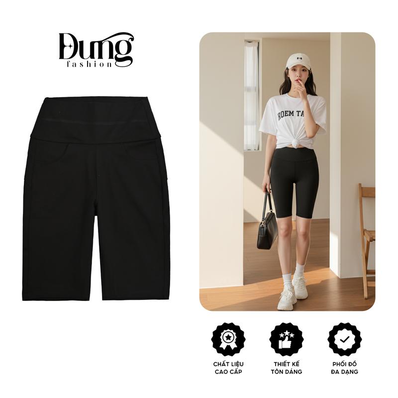  Quần Legging Nữ Dung Fashion Ngố Trên Gối: 2Túi trước ,Nâng V3 ,Cạp Cao 10cm Co Giãn 4 Chiều chất Liệu Thoáng Mát Ôm Gọn ,Tôn Dáng Cực Chuẩn   Có Big Size   MSP :999 