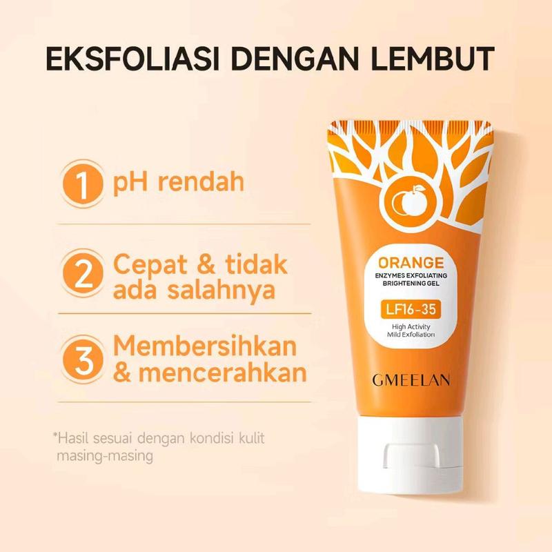 GMEELAN Orange Exfoliating Gel 50g mencerahkan wajah dan mengangkat komedo 1