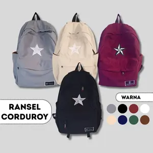 Tas Ransel Pria Tas corduroy Bintang Backpack Pria Wanita Tas Laptop Tas sekolah & Kuliah dengan Jahitan Double Bartek Tas Ransel Pria Tas corduroy Bintang Backpack Pria Wanita Tas Laptop Tas sekolah & Kuliah dengan Jahitan Double Bartek