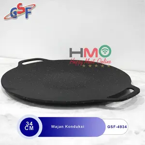 Wajan Konduksi GSF Diameter 34 36 38 CM Alat Panggang BBQ Anti Lengket GSF