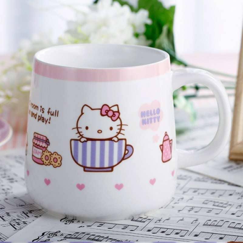 GELAS KERAMIK KARAKTER HELLOKITTY 4