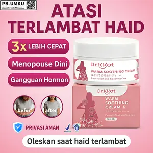 [BPOM COD] Dr.KKot Warm Soothing Cream Pereda Nyeri Haid, Membantu Melancarkan Haid Tidak Teratur, Lembut, Ringan dan Tidak lengket di gunakan, Kemasan 30g