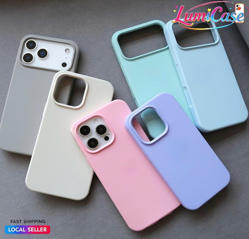 Ốp Lưng Silicone Mềm Chống Bẩn Cho iPhone 18 17 16 15 14 13 12 Pro Max