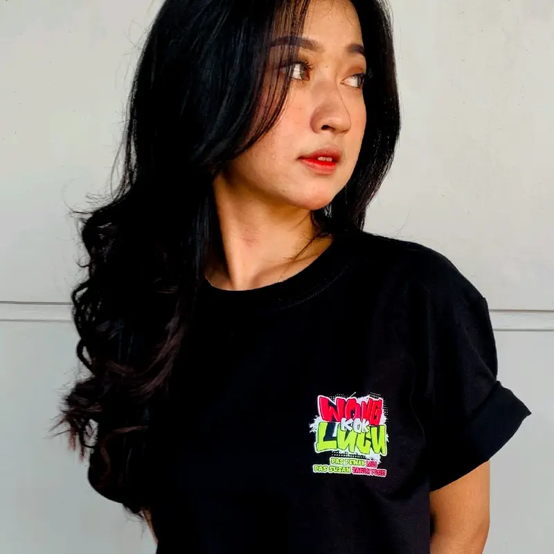 kaos katun wong kok lucu pas penak lali cotton combed 24s dtf supershoft lembut nyaman 4