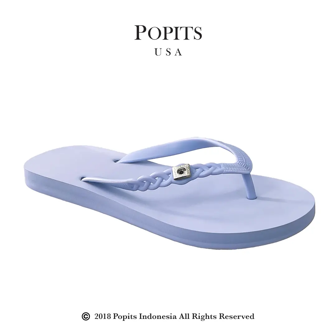 POPITS - NEW Classic Flat Braid - Sandal Fashion Wanita Flat Jepit